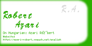 robert azari business card